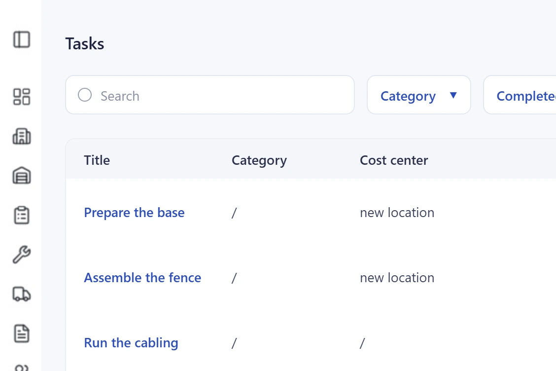Tasks module