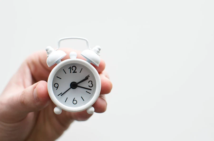 Clock representing working time