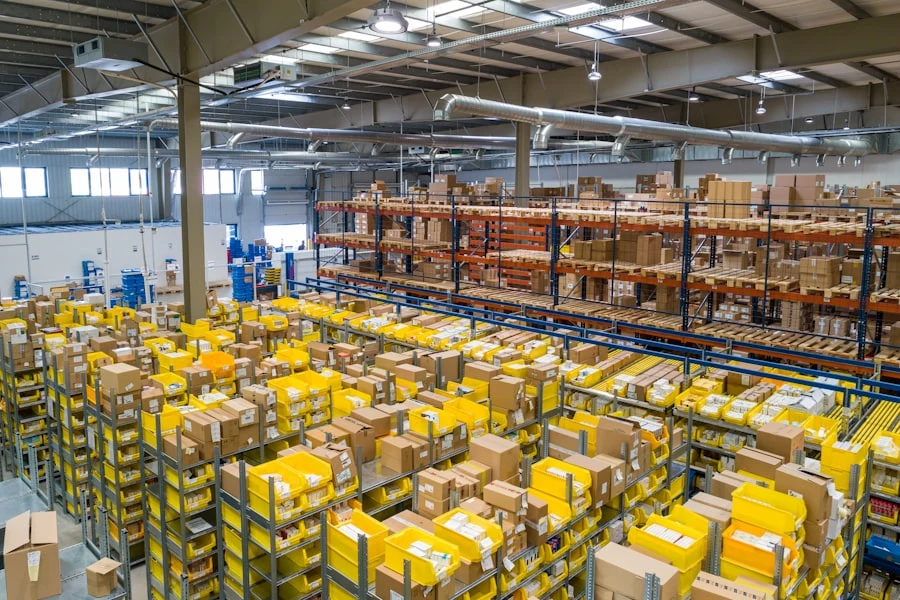 Delivered materials ready to be received into stock