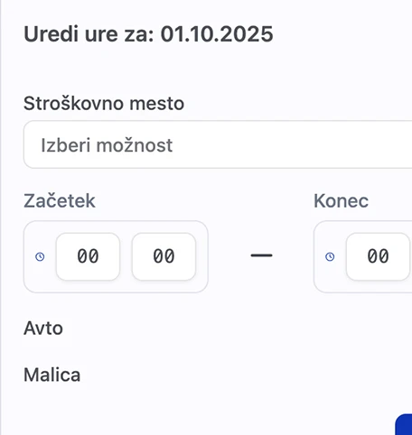 Evidenca delovnega časa slika 3